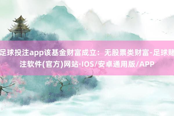 足球投注app该基金财富成立：无股票类财富-足球赌注软件(官方)网站·IOS/安卓通用版/APP