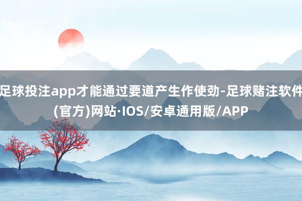 足球投注app才能通过要道产生作使劲-足球赌注软件(官方)网站·IOS/安卓通用版/APP