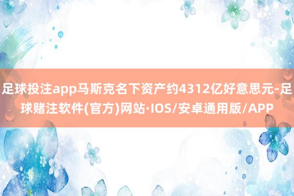 足球投注app马斯克名下资产约4312亿好意思元-足球赌注软件(官方)网站·IOS/安卓通用版/APP