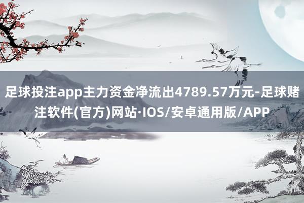 足球投注app主力资金净流出4789.57万元-足球赌注软件(官方)网站·IOS/安卓通用版/APP