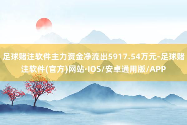 足球赌注软件主力资金净流出5917.54万元-足球赌注软件(官方)网站·IOS/安卓通用版/APP