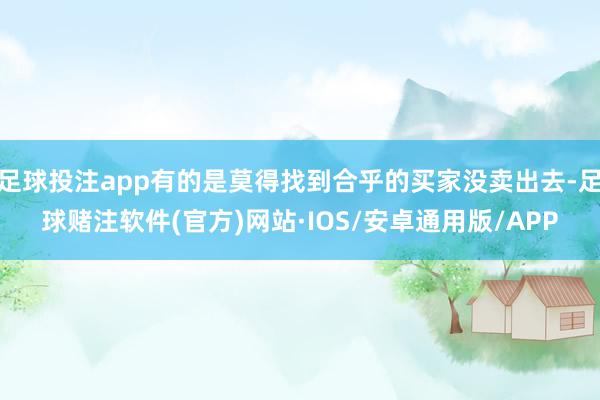 足球投注app有的是莫得找到合乎的买家没卖出去-足球赌注软件(官方)网站·IOS/安卓通用版/APP