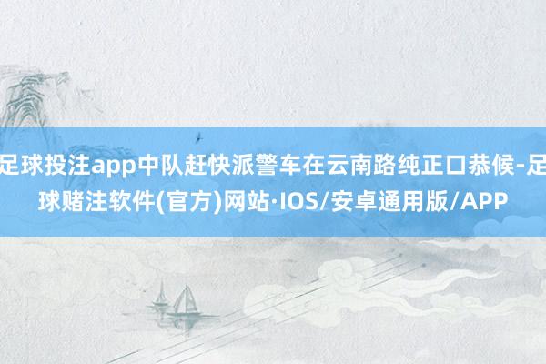 足球投注app中队赶快派警车在云南路纯正口恭候-足球赌注软件(官方)网站·IOS/安卓通用版/APP