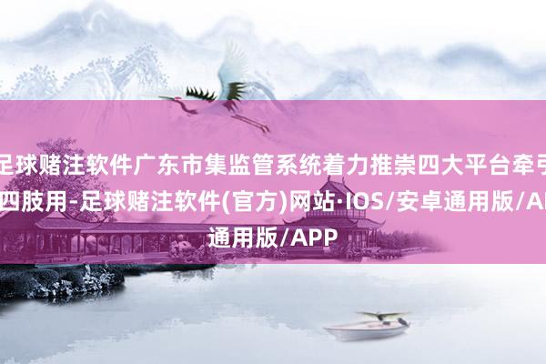 足球赌注软件广东市集监管系统着力推崇四大平台牵引带四肢用-足球赌注软件(官方)网站·IOS/安卓通用版/APP