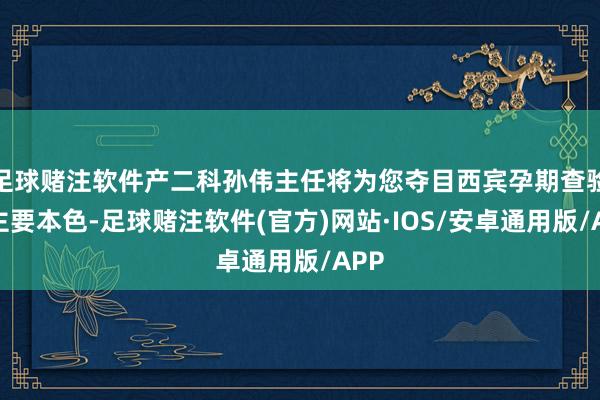 足球赌注软件产二科孙伟主任将为您夺目西宾孕期查验的主要本色-足球赌注软件(官方)网站·IOS/安卓通用版/APP