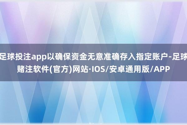 足球投注app以确保资金无意准确存入指定账户-足球赌注软件(官方)网站·IOS/安卓通用版/APP