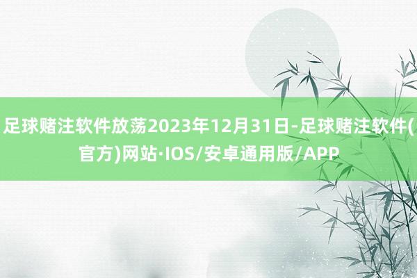 足球赌注软件放荡2023年12月31日-足球赌注软件(官方)网站·IOS/安卓通用版/APP